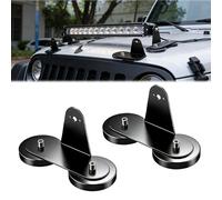 2 pièces Aimants Support en caoutchouc pour phare de travail LED, Support magnétique universel pour toit de voiture, Support de lampe de travail magnétique puissant, pour voiture tout-terrain SUV ATV