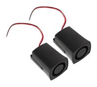 2 Pièces Alarme de Recul Automobile 12v en Plastique | Étanche, Antipoussière, Cycle de Sons Multiples, Installation Rapide, Rues Étroites et Zones Très Fréquentées