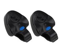2 Pièces Alarme Électronique de Touche Portable, LED Sonore Noire | Plastique, 3 Piles Bouton Lr44, Tapis Antidérapant, Indicateur de Nuit pour Sortie en Mer
