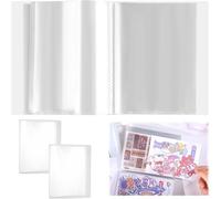 2 Pièces Album Photo Pochette 11x15cm, 80 Pages Pochettes Transparentes Pour Cartes Postales, A6 Album Carte Postale, Pochette Photo 11x15, Album Scrapbooking Pour Cartes, Scrapbooking, Collection