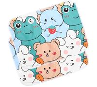 2 pièces Alèse Imperméable pour Cochons d’Inde, Lavable, 89x70x0,3cm | Coton , Absorption Rapide, Motif Imprimé et Texture Fine, pour Cage ou Panier de Voyage