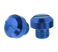 2 Pièces Alliage Aluminium Vis de Rétroviseur Moto pour Trou de Fixation | Protection Filetée Brillante, Pose Rapide sans Outil Après Retrait des Miroirs D’origine, Adaptée aux Déplacements Pluvieux
