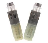 2 Pièces Amortisseur de Siège Wc en Plastique, Modèle T, 80 MM | Fermeture Lente, des Chocs, Protège les Charnières, Usage Hôtelier et Sanitaires Collectifs