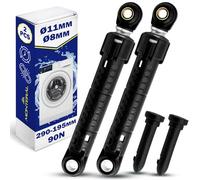 2 Pièces Amortisseur Machine a Laver 90N Ø11mm Ø8mm Longueur 290 mm - 195 mm Code Original 11030890 00448032 448032 pour Bosch pour Siemens 02200590 pour Quelle - Garantie de 10 Ans - MONTERAL