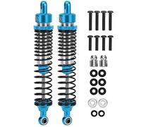 2 Pièces Amortisseur RC, Amortisseur RC 108mm Compatible avec HSP/RGT/Himoto/Redcat 1/10 Voiture RC(Bleu) Accessoires de Voitures Miniatures