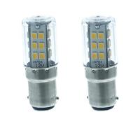 2 Pièces Ampoules Led Pour Bateau, DC 12V et 24V, 4W 350 Lumen, 4W = 40W, BA15D G18, BAY15D G18,5 (BA15D, Warm White 3000k)