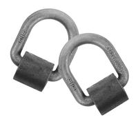 2 Pièces Anneau D'arrimage Soudable 5000 Lbs Acier Forgé | Soudure Permanente, Plaque Intégrée et Revêtement Anticorrosion, pour Camion, Utv et Chargements Lourds