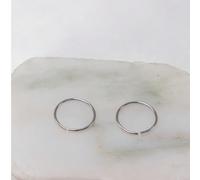 2 pièces Anneau de nez en argent sterling 8 mm, bijoux de perçage pour cartilage, tragus, hélix, lèvres et oreilles, 22G*0,65 mm, consommables Argent sterling 925