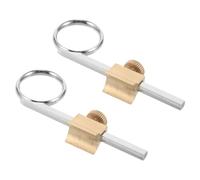 2 Pièces Anneau de Traction de Coulisse de Cornet en Métal Argenté