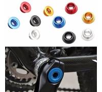 2 Pièces Anodisé Route Vélo Manivelle Bras Boulon Pédalier Fixation Boulon Autoroute Plaque Dentaire Chaîne Roue Vis 20mm
