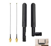 2 Pièces Antenne 8dBi Omnidirectionnelle pour Carte Réseau M.2 NGFF Intel AX200 AX210 7265AC 8265AC AC9260 9560AC, Antenne Double Bande, WiFi RP-SMA Mâle Bi-Bande 2,4/5 GHz, Routeur WiFi Caméra IP