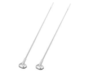 2 Pièces Antenne à Mât de Drapeau Télescopique Trois Sections | Hauteur Réglable pour Stationnement Serré, Design Élégant, pour Passionnés de Voitures et DIY Personnel
