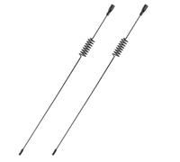 2 Pièces Antenne Décorative Rc en Métal Noir Télécommandée | Style Simulation, Installation Facile, Pièce de Remplacement, pour Châssis Échelle et Passionnés Rc