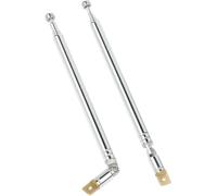 2 Pièces Antenne Radio 103.5cm Antenne FM Télescopique,Câbles d'Antennes pour Radio TV,Design de 7 Sections Universel Antenne