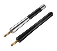 2 Pièces Antenne Radio de Voiture en Fibre de Carbone Métal 12cm | Réception Am Fm, Ajustement, Montage Facile, Tige Courte Compacte, Design Sportif