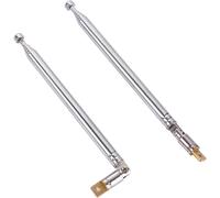 2 pièces Antenne Télescopique,Câbles d'antennes pour Radio TV,Design de 7 Sections Universel Antenne
