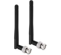 2 Pièces Antennes UHF Antennes Radio ABS Noires Antennes de Microphone sans Fil Compatible avec Sennheiser EW100 EW300 EW500 G3 Le Récepteur avec Connecteur BNC