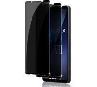 [2 Pièces] Anti-Espion Verre Trempé Compatible pour Sony Xperia 10 VII, Anti-Peep Privacy Film Protection Écran en Verre Trempé Confidentialité totale, Anti-Spy Protection D'écran[Anti-Rayures]