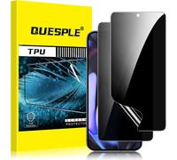[2 Pieces] Anti-Spy Screen Protector For Google Pixel 9 Pro 5g, 3d Curved Full Coverage Tpu Privacy Screen Protector, Compatible With Fingerprint Reader