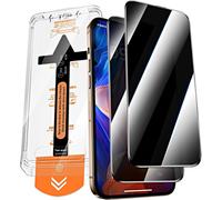 [2 Pieces] Anti-Spy Tempered Glass For Iphone 16 Pro , Automatic Dusting High Quality Full Coverage, 9h Hardness, Bubble-Free, Privacy Screen Protector Film