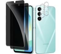 2 Pieces Anti-Spy Tempered Glass For Samsung Galaxy A16 With 2 Pieces Rear Camera Protector, Privacy Screen Protector, 9h Hardness Screen Protector Glass, Anti-Scratch