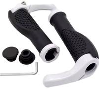 2 pièces antidérapantes Poignées de guidon de vélo avec Design Ergonomique Spécial, Alliage d'aluminium, Poignées de vélo électrique, Protège-poignets, 1 paire de poignées en caoutchouc Pour VTT, BMX,