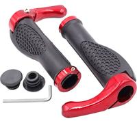 2 pièces antidérapantes Poignées de guidon de vélo avec Design Ergonomique Spécial, Alliage d'aluminium, Poignées de vélo électrique, Protection des poignets, 1 paire de poignées en caoutchouc Pour VT