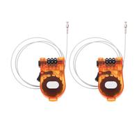 2 Pièces Antivol de Vélo Compact à Combinaison sans n Câble | Design Transparent et Couleur Vive, pour Snowboard, Skateboards, Scooters et Casiers de Salle
