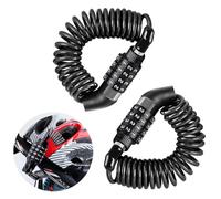 2 Pièces Antivols de Casque de Moto, Antivols de Casque avec Code Numérique, Antivol à Câble avec Code Numérique,Antivol de Vélo, pour Casques de Moto, Casques de Vélo, Poussettes