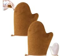 2 Pièces Applicateur Autobronzant - Gants Applicateurs De Bronzage,Flocage Traitement SPA De Bronzage Selfs Tan Mitt Sunless Glove Applicator Réutilisable Pour Huile Bronzante Creme Lotion