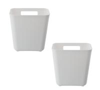2 Pièces Armoires de Cuisine Porte Boîte de Rangement Boîte de Rangement pour Petits Objets Adhésive Boîte de Rangement Murale pour Armoire, Salle de Bain, Réfrigérateur (Blanc)