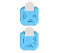 2 Pièces Arrondisseur D'angles Robuste Bleu Coupe-coins Multiangle | Abs Léger et Portable, Outil de Gaufrage Inclus, pour Loisirs Créatifs, Projets DIY et Travaux Variés