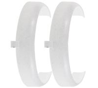 2 Pièces Assiette à Compartiment Anti-débordement Blanche en | Outil D'aide à L'alimentation Personnes Âgées, Accessoire pour Manger D'une Seule Main