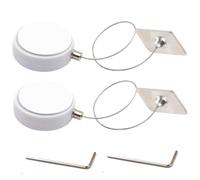2 pièces attache de télécommande antivol rétractable attache de télécommande câble sécurité rond lanière verrouillage pour contrôleur jeu TV sauvetage