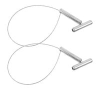 2 pièces Attrape-porc en Métal Galvanisé Boucle Réglable pour élevage | Poignée Ergonomique, Mécanisme de Capture Pratique, Contrôle des Animaux, pour Porcs et Chèvres en Ferme D’Élevage