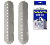 2 Pièces Aube de Tambour Machine a Laver 225x53x40 mm avec le Code Original 488000799111 488000533119 C00533119 C00268109 pour Whirlpool pour Indesit pour Ariston - Garantie de 10 Ans - MONTERAL