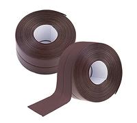 2 Pièces Auto Adhésif Joint Silicone Salle De Bain Beige PVC Bande Etancheite Autocollante Anti Moisissure Joint Porte Douche pour Cuisine Toilette