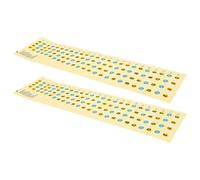 2 Pièces Autocollant D'apprentissage de Basse, Échelle Pratique | Papier et Pvc, Aide Portable pour Étudier Plus Vite, Pose sans Résidu, Usage Extérieur et Autonome