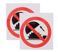 2 Pièces Autocollant de Danger Ne Pas Toucher PP PET | Application Facile, Repérage Rapide, Usage Intérieur et Extérieur, Couleurs Vives, Graphismes Simples