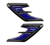 2 Pièces Autocollant de Grille d'Aération pour Hyundai i30 Fastback ab 2017, Garnitures de Garde boue Fausse Bouche Décorative Auto Sport Accessoires,Blue