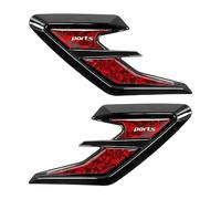 2 Pièces Autocollant de Grille d'Aération pour Kia Sorento 3 2014-2020, Garnitures de Garde boue Fausse Bouche Décorative Auto Sport Accessoires,Red