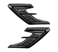 2 Pièces Autocollant de Grille d'Aération pour Toyota Yaris 4 XP21 2020-2025, Garnitures de Garde Boue Fausse Bouche Décorative Auto Sport Accessoires,Black
