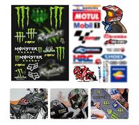 2 Pièces Autocollant Griffe de Monstre Deux Autocollants Voiture Beaux et Beaux Autocollants Casque Moto Autocollant Moto Autocollants Moto Adaptés aux Motos, Bagages, Guitares