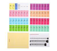 2 Pièces Autocollant, Introduction Piano Débutant | Papier, Installation Facile et Étanche, Aide à Développer de Bonnes Habitudes, pour Clavier et Orgue
