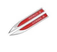 2 Pièces Autocollant Logo Voiture pour Citroen C2 C3 C4 C5 C6 C3-XR C4X C5X C5, Emblème Badge Sticker pour Voiture Logo Decal Décoration Styling Accessoires,A