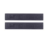 2 pièces Autocollants d'emblèmes de voiture en édition limitée - Autocollants décoratifs pour voiture, moto, camion (NOIR)