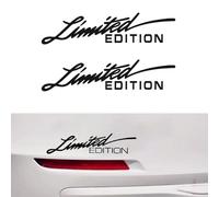 2 Pièces Autocollants Latéraux pour Jaguar Xf F-Pace X-Type Xj E-Pace XJS XJL XEL XFR Zubehör, Limited Edition Bandes Adhésives Racing Sport Vinyle Sticker Tuning Décor Auto,Black