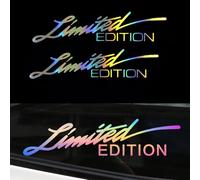 2 Pièces Autocollants Latéraux pour Renault Fluence Clio Megane Kangoo Modus, Limited Edition Bandes Adhésives Racing Sport Vinyle Sticker Tuning Décor Auto,Multi-Colored