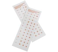 2 Pièces Autocollants pour Clavier avec Lettres en Alphabet Russe | Fond Transparent, Retrait Facile, Compatibles Claviers de Bureau, Aide à Taper Plus Vite, Protection