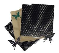 【2 pièces avec 3 motifs】Plaque de construction lisse PEH+PED et feuille PEI texturée 257 x 257 mm, lit d'impression 3D flexible double face PET + feuille PEI pour imprimantes 3D Bambu Lab X1/X1C/P1P